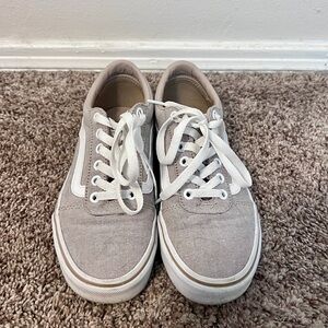 Vans Women's Light Brown Canvas Sneakers